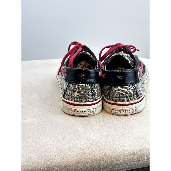 Sperry Boat Shoes Pink Sequence Zebra Pattern - Picture 9 of 11